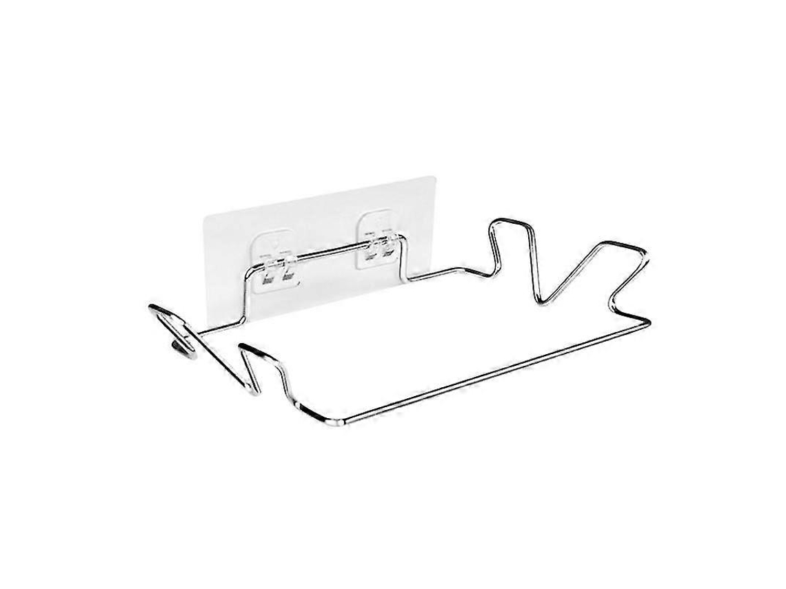 Suporte para saco de lixo de parede Slowmoose, aço inoxidável, prata, 18,5 x 144 cm