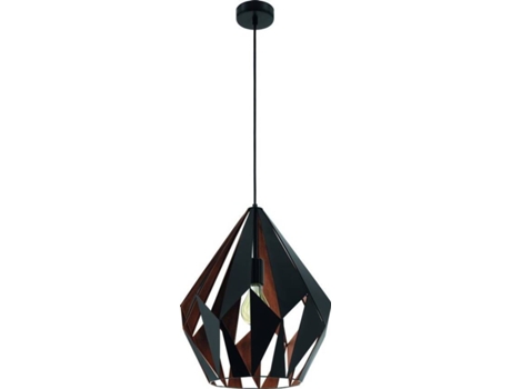 Candeeiro Suspenso  Carlton 1 49878 (E27 - 1 x 60 W - Aço)