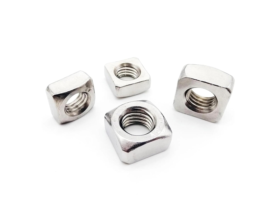 Conjunto De 160 Porcas Quadradas Din557 Gb39 Tamanhos Variados M3 M4