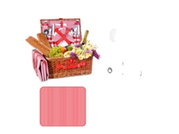 Cesta De Piquenique, Materiais Resistentes, Armazenamento Organizado, Rosa