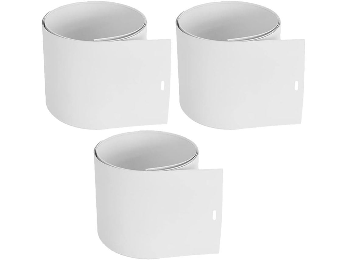 Lâminas De Substituição Wooneky Para Persianas Verticais, 3 Unidades Em Pvc Branco, Ideais Para Reparos E Manutenção Em