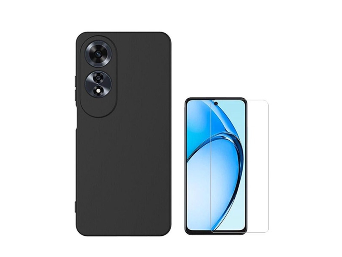Capa Clearglass Compativel para Oppo Oppo A60 PHONECARE Preto