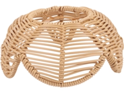 Luminária Suspensa em Rattan em Formato de Lótus, 20 Cm, Iluminação Difusa para Sala de Estar, Escritório e Canto de Relaxamento. SFUSHOS
