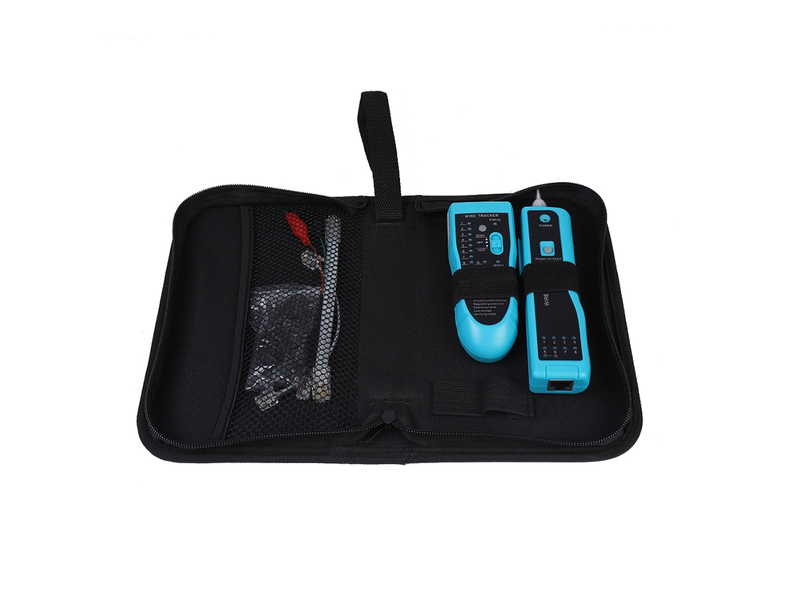 Rastreador de linha rápido handheld LAN tester cable tracker azul claro 2