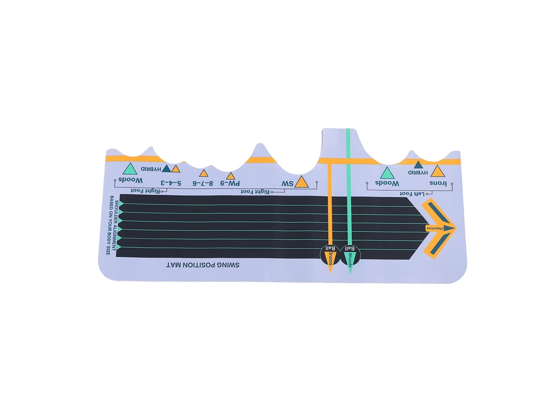 Lurelia Equipamento De Golfe Tapete De Golfe Para Prática Com Base Pu Para Iniciantes