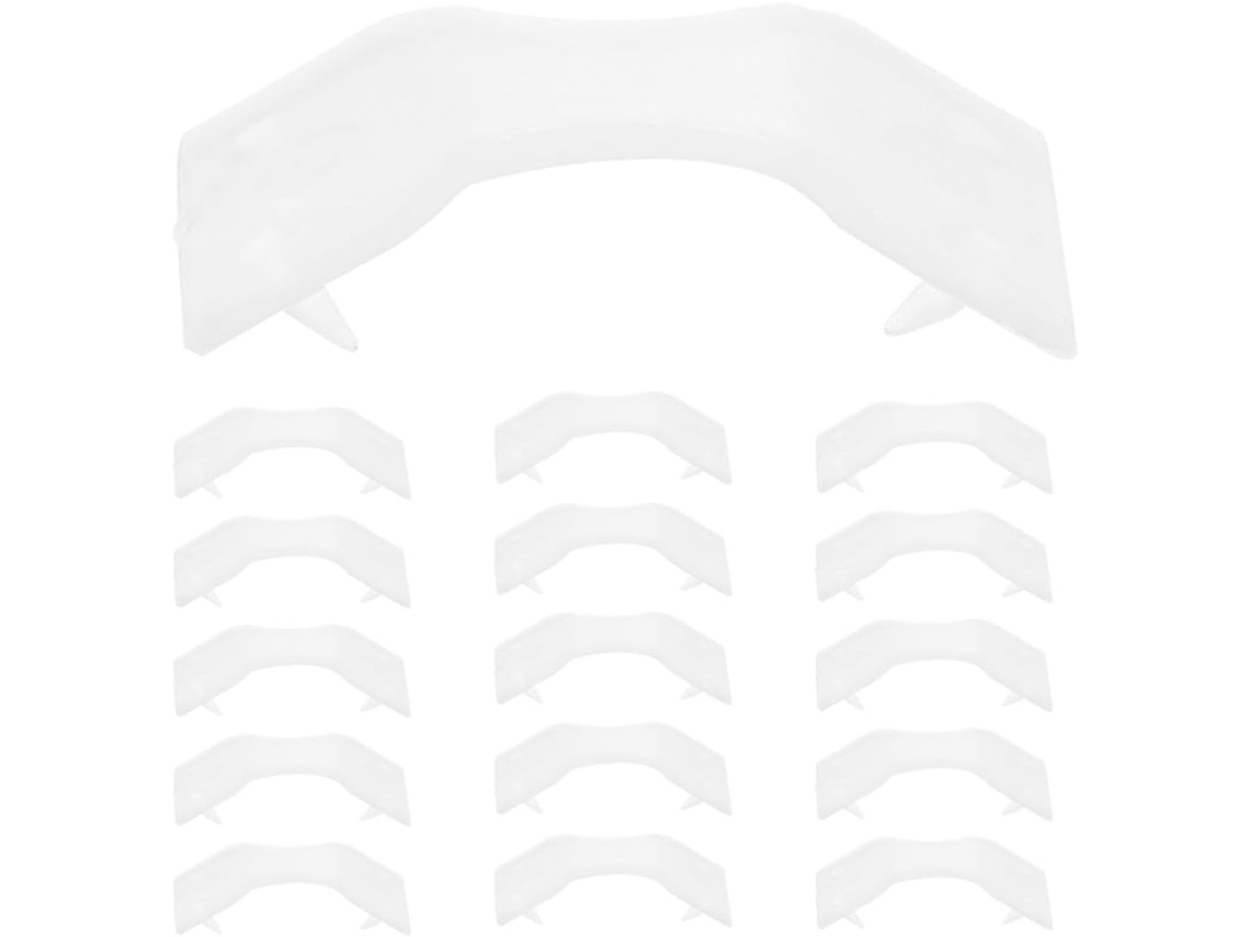 Conjunto Com 30 Fivelas De Plástico Bege, Embalagem Prático
