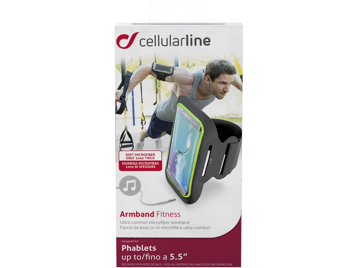 Armband CELLULARLINE Fitness Universal até 5.5'' Preto