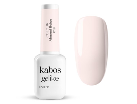 Verniz Híbrido Uv Led Kabos Gelike 019 Amêndoa Bege 8 Ml