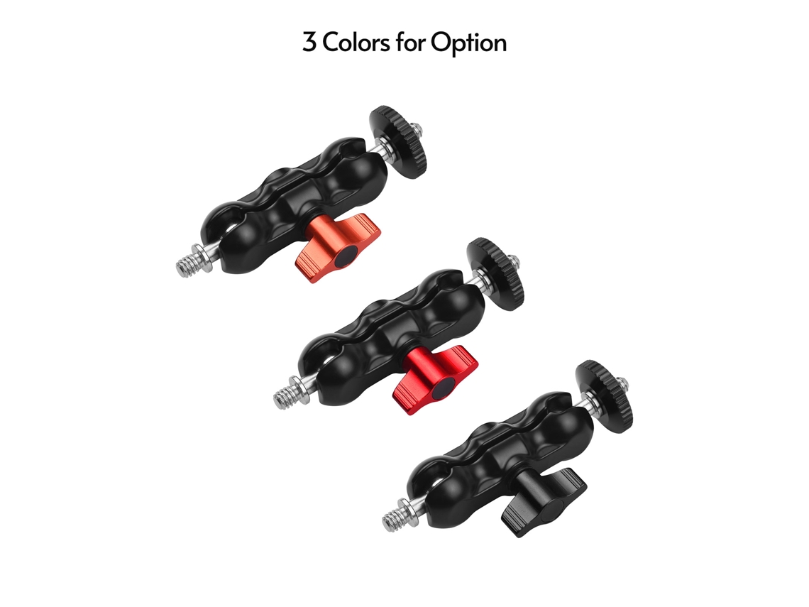 Soporte De Brazo Articulado Com Cabeçotes De Bola Duplos Para Monitor, Luz Led E Microfone