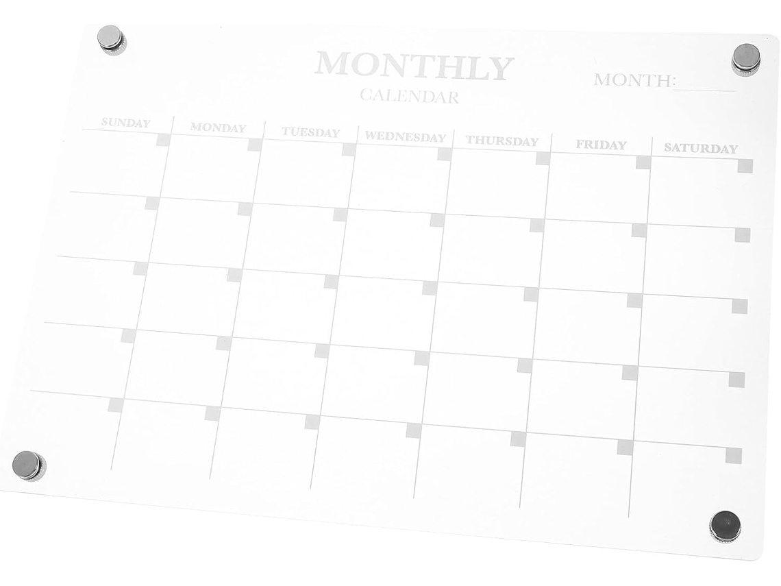 Tableau Blanc Superfície Lisse E Fácil De Limpar Magnético Effaçable À Sec Em Acrílico Para Organização