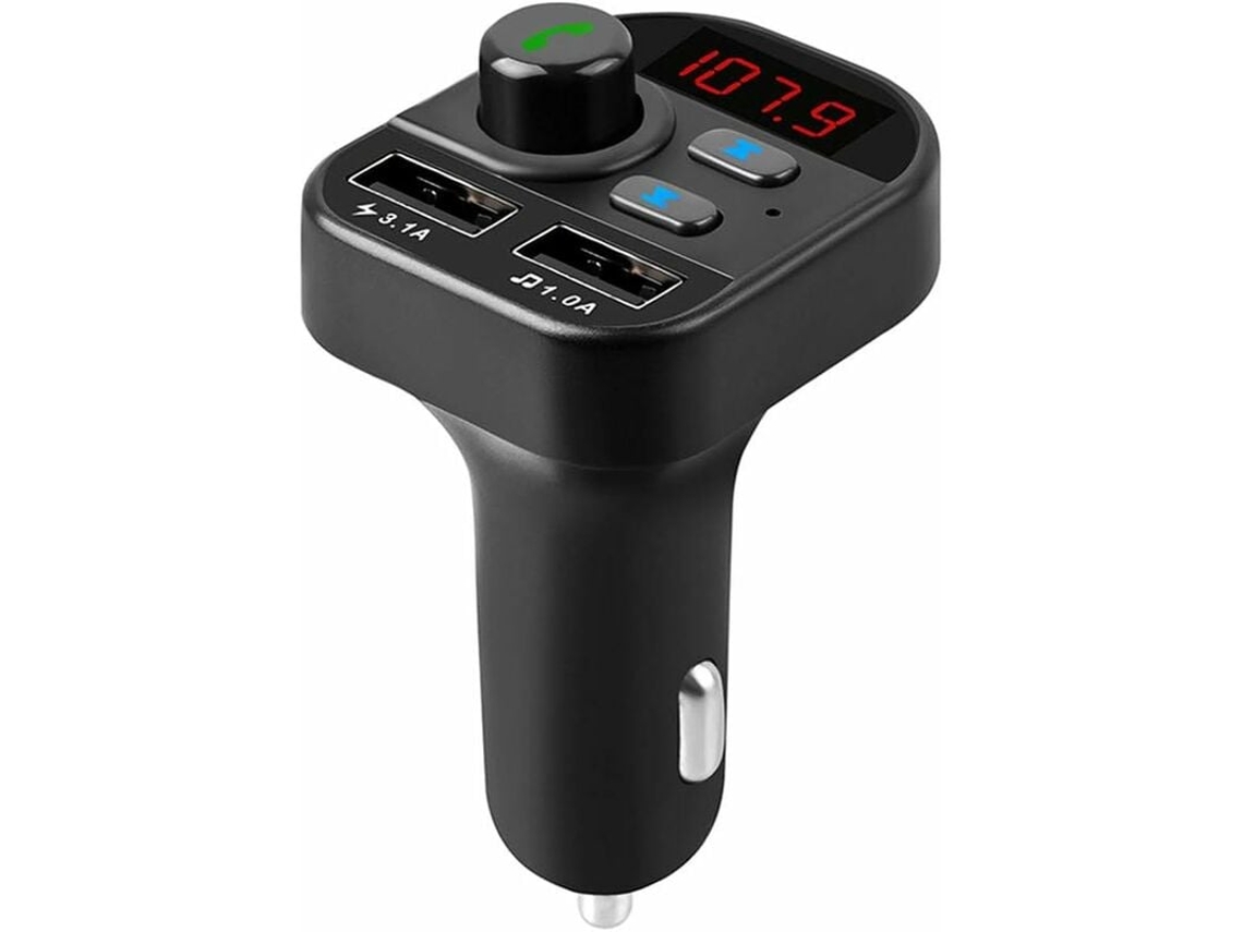 Transmissor Bluetooth Fm Para Carro, Adaptador De Rádio Mp3 Sem Fio, Carregador Rápido Com Portas Usb Duplas, Kit De Mão Livre Com Cartão Tf/usb