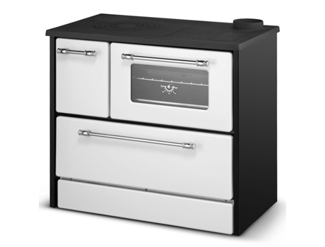 Fogão de Cozinha de Madeira 9 Kw Branco Beatrice L87Xd51Xh79 Ecodesign DIVINA FIRE