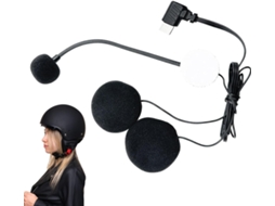 Fones De Ouvido Com Microfone E Alto-falante Para Capacete, Plugue Tipo C, Alta Definição.