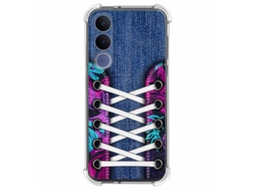 Capa Tumundosmartphone De Silicone À Prova De Choque Para Vivo V70 Fe Estampa De Tênis 06 Desenhos