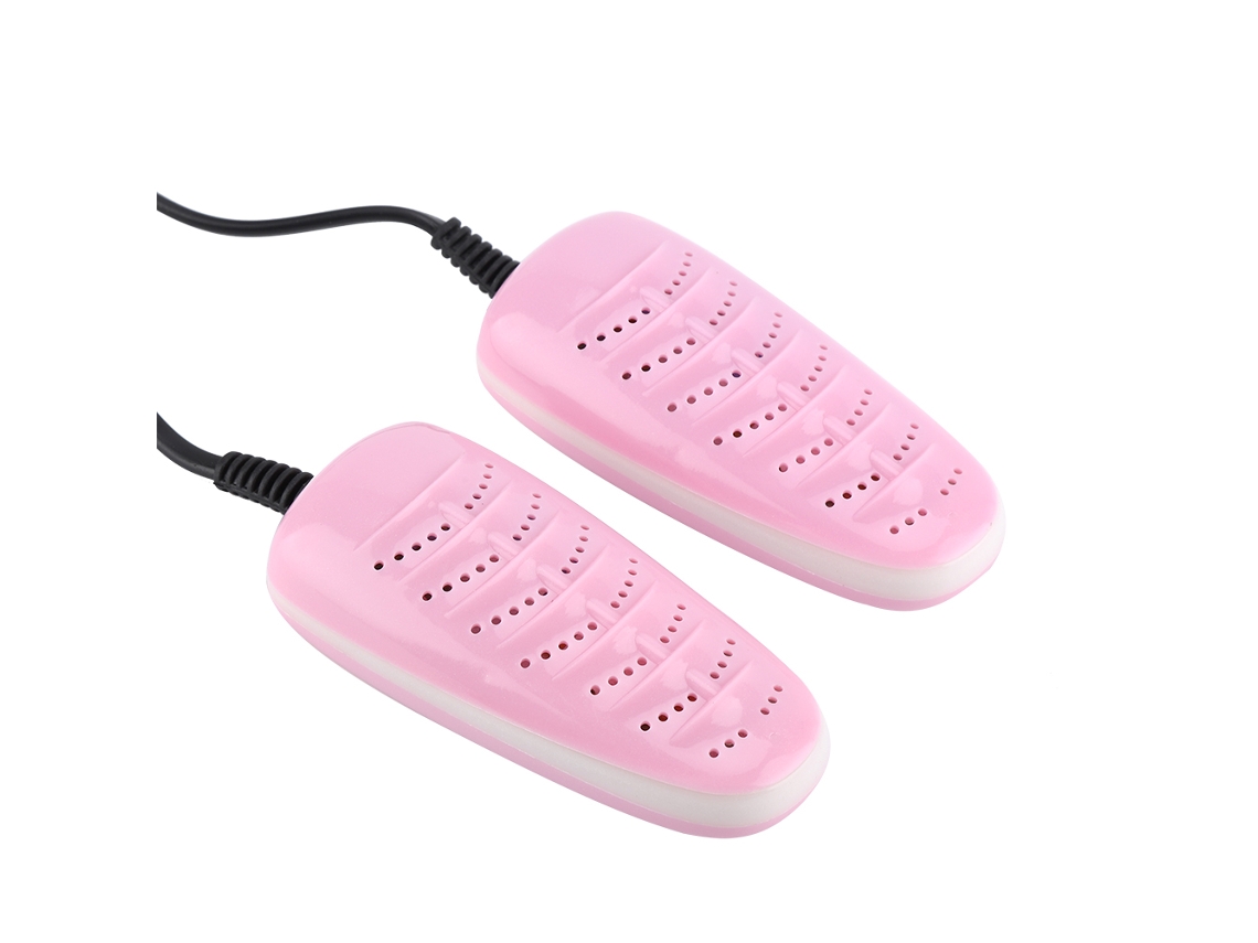 Secador elétrico portátil para sapatos infantis, com esterilização UV e aquecimento, rosa | S/MARCA