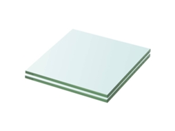 Vidaxl Prateleiras 2 Pcs 20x15 Cm Vidro Transparente