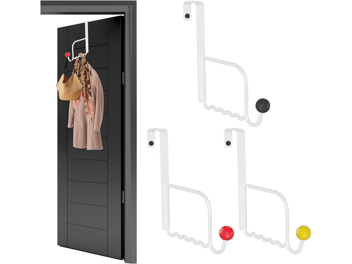 Ganchos Pendurar Na Porta, Cabideiro De Porta, Ganchos Redondos De Pérola Roupas, 3 Cores, Suportes Criativos