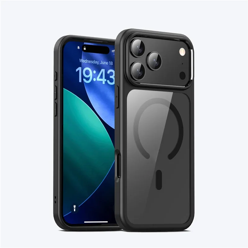 (preto, Iphone 17 Pro Max) Capa Rígida À Prova De Choque, Compatível Com Carregamento Sem Fio Magnético, Capa Protetora.
