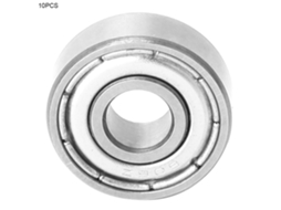 10pcs Rolamentos De Bola De Aço 606-zz De Groove Profundo Duplo Blindado Para Projetos