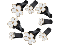 Conjunto De 8 Peças De Presilhas Decorativas Para Carro, Em Formato De Flor Margarida.
