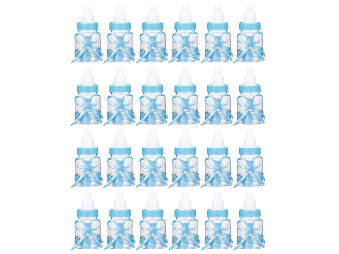 Garrafas de doces de plástico para chá de bebê 9x4x4cm S/MARCA