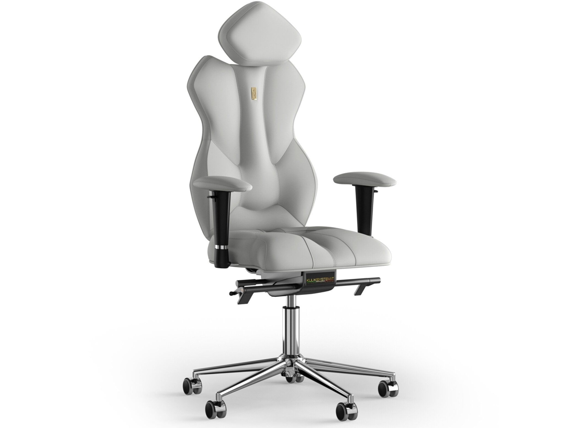 Cadeira de Escritório Ergonómica KULIK Royal PU Couro (Branco -130x50x50cm)