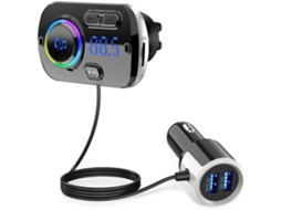 Transmissor Fm Bluetooth 5.0 Veicular, Carga Rápida