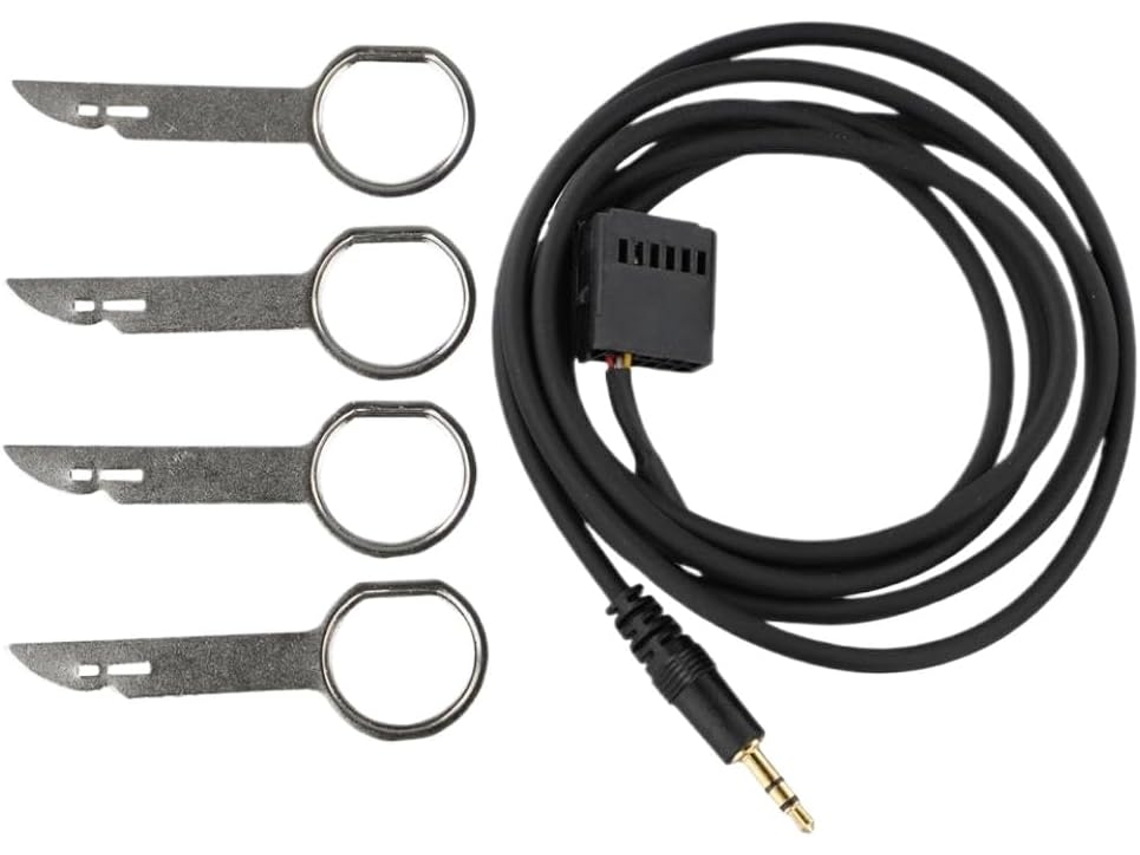 Adaptador De Entrada Auxiliar Para Rádio Focus 6000cd Com 4 Ferramentas Remoção, Compatível Com Sistemas De Áudio