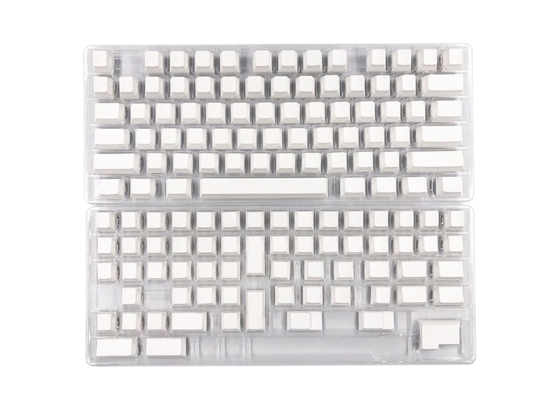 Cherryprofile Blank Keycaps Minimalista Branco Teclado Mecânico Substitui Teclas Slowmoose