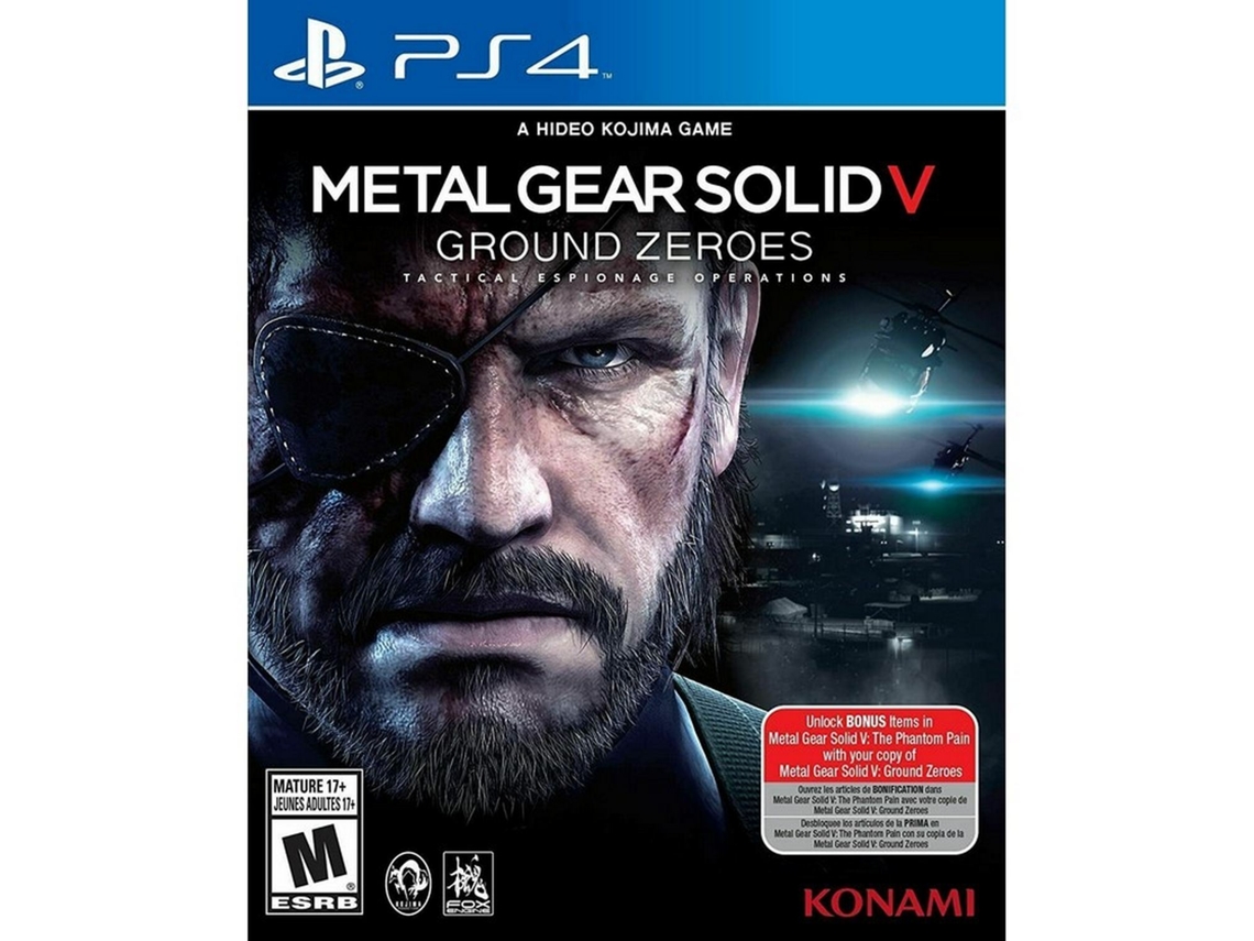 Jogo PS4  Metal Gear Solid V Ground Zeroes