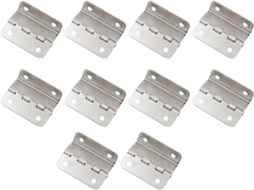 Dobradiças Giratórias Ocultas Para Portas, 10 Peças, Dobradiças Planas Dobráveis De Três Páginas Com 4 Furos Para Portas