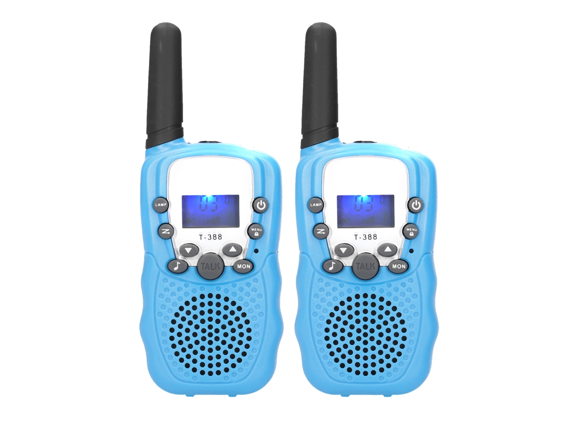 Primerox walkie Talkie Infantil Transceptor de Rádio com Lcd Brinquedo Intercomunicador 2 Peças