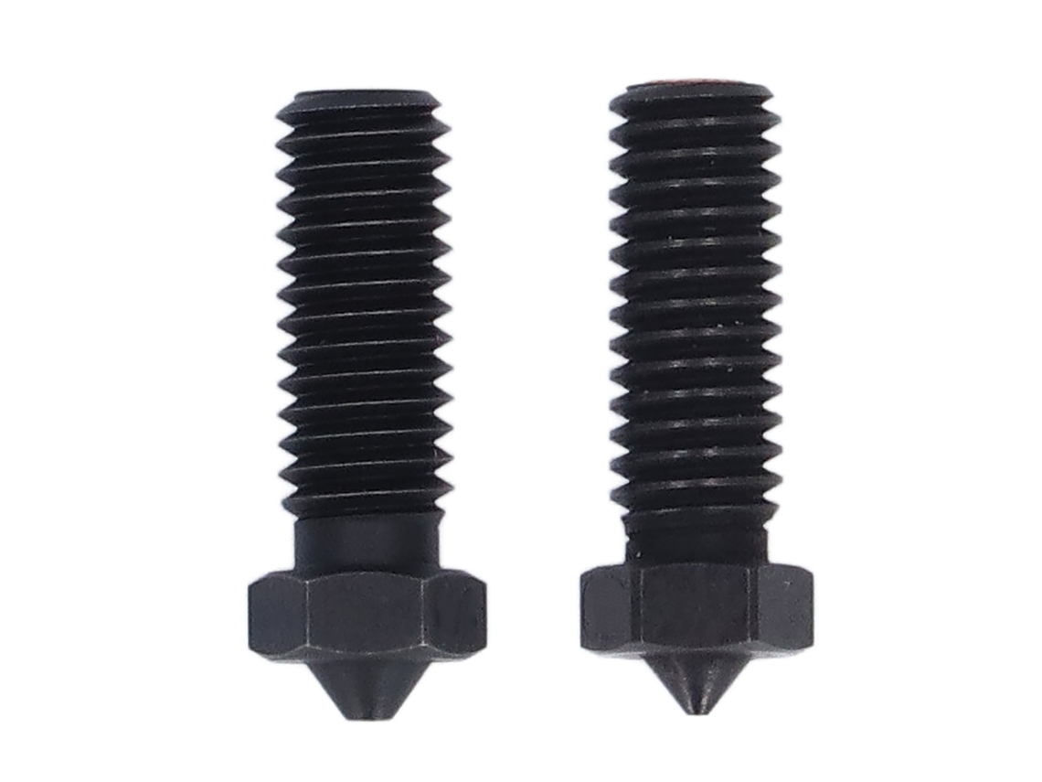 Bicos De Aço Temperado 3 Buracos Para Filamento 1.75mm Impressora 3d Sidewinder X X2 0.8mm Substituição 2 Unidades