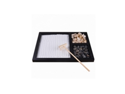 Decoração Mesa Meditação Areia Rastrillo Pedras Acessório Espiritual