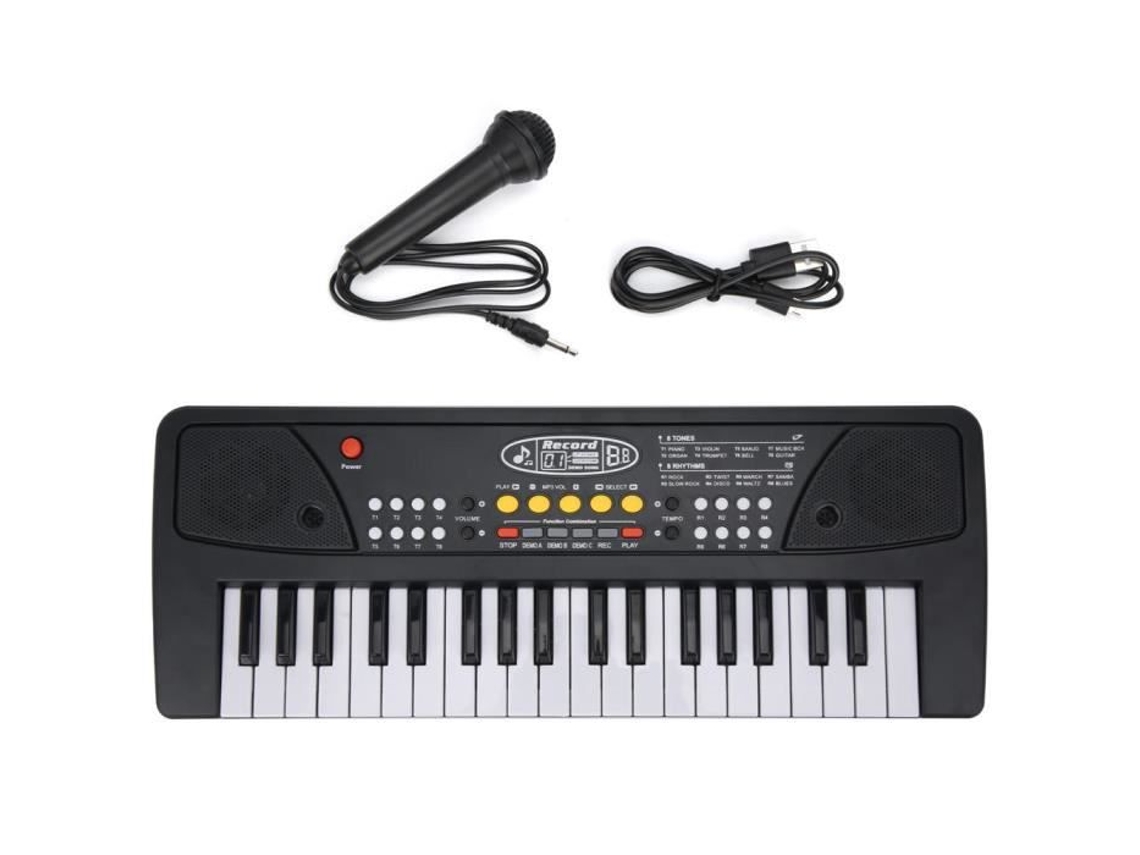 37 teclas criancas teclado eletronico piano com microfone