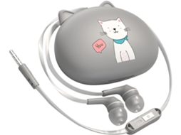 Fones De Ouvido Com Fio E Na Cor Cinza Ideais Para Uso Em Móveis