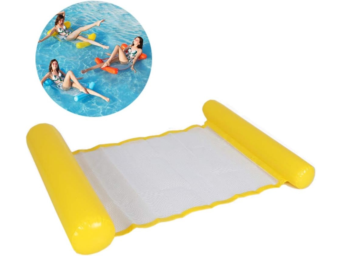 Cadeira Flutuante Inflável - Cadeira Flutuante Para Água - Espreguiçadeira - Rede Aquática - Colchão Inflável Para Piscina - Cama Flutuante - Em