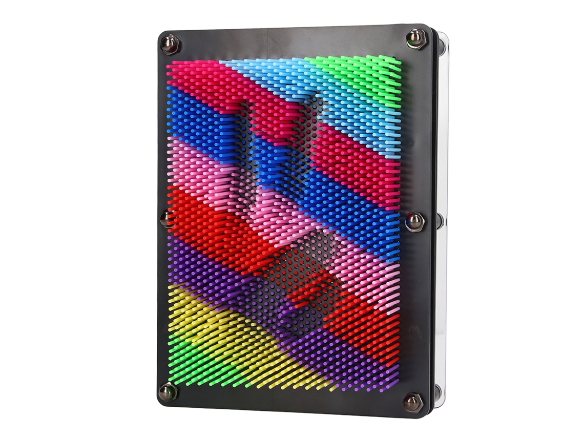 Mali brinquedo de Arte com Pinos 3d Colorido Plástico Quadro de Pinos Estimula Criatividade