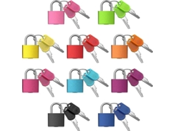 10 Cerrojos De Equipaje Con Llave, Cerrojo De Metal Pequeño Multicolor Para Maletas Y Viajes