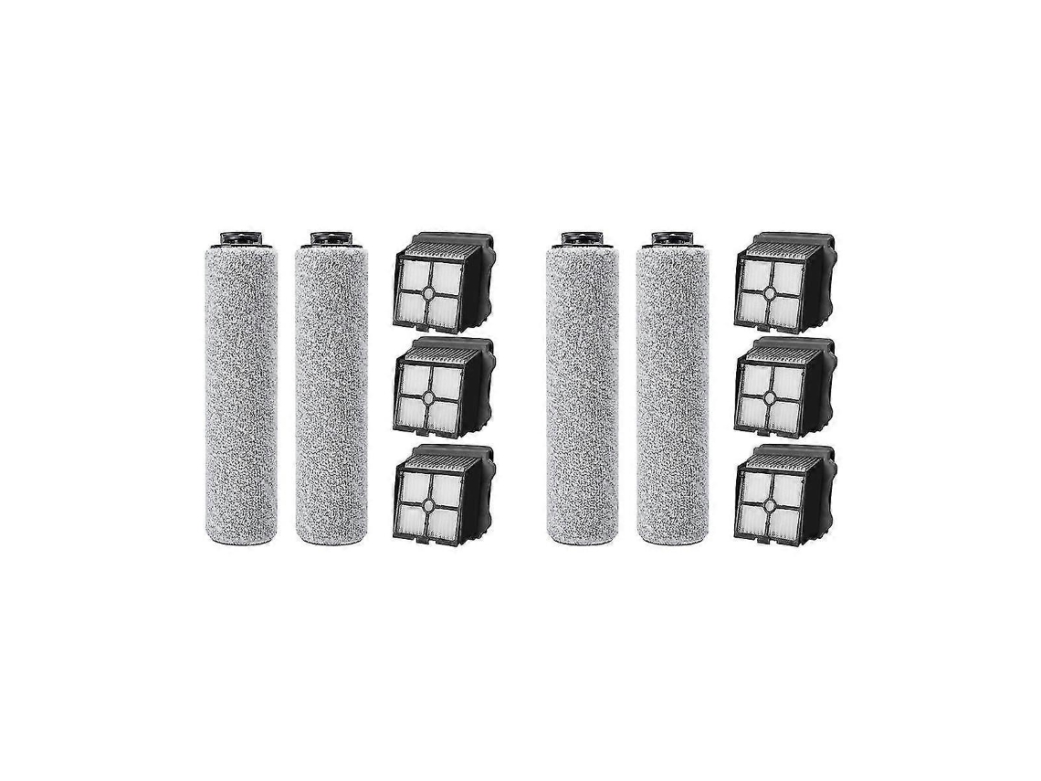 Kit Com 10 Peças Para Aspirador De Pó Ifloor3 / Floor One S3, Incluindo 4 Escovas Rotativas E 6 Filtros Hepa.