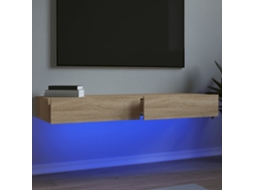 Vidaxl Móveis De Tv Com Luzes Led 2 Pcs 60x35x15,5 Cm Carvalho Sonoma