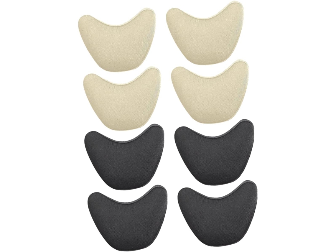 Conjunto De 4 Pares Palmilhas Acolchoadas Para Salto Alto, Com Proteção Para Calcanhar E Dedos, E Inserções Para A Parte