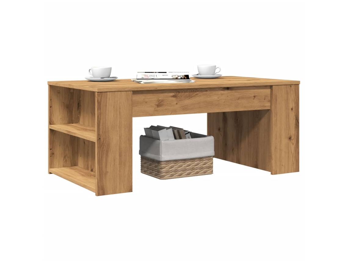 Vidaxl Mesa Centro 102x55x42cm Derivados De Madeira Carvalho Artisiano