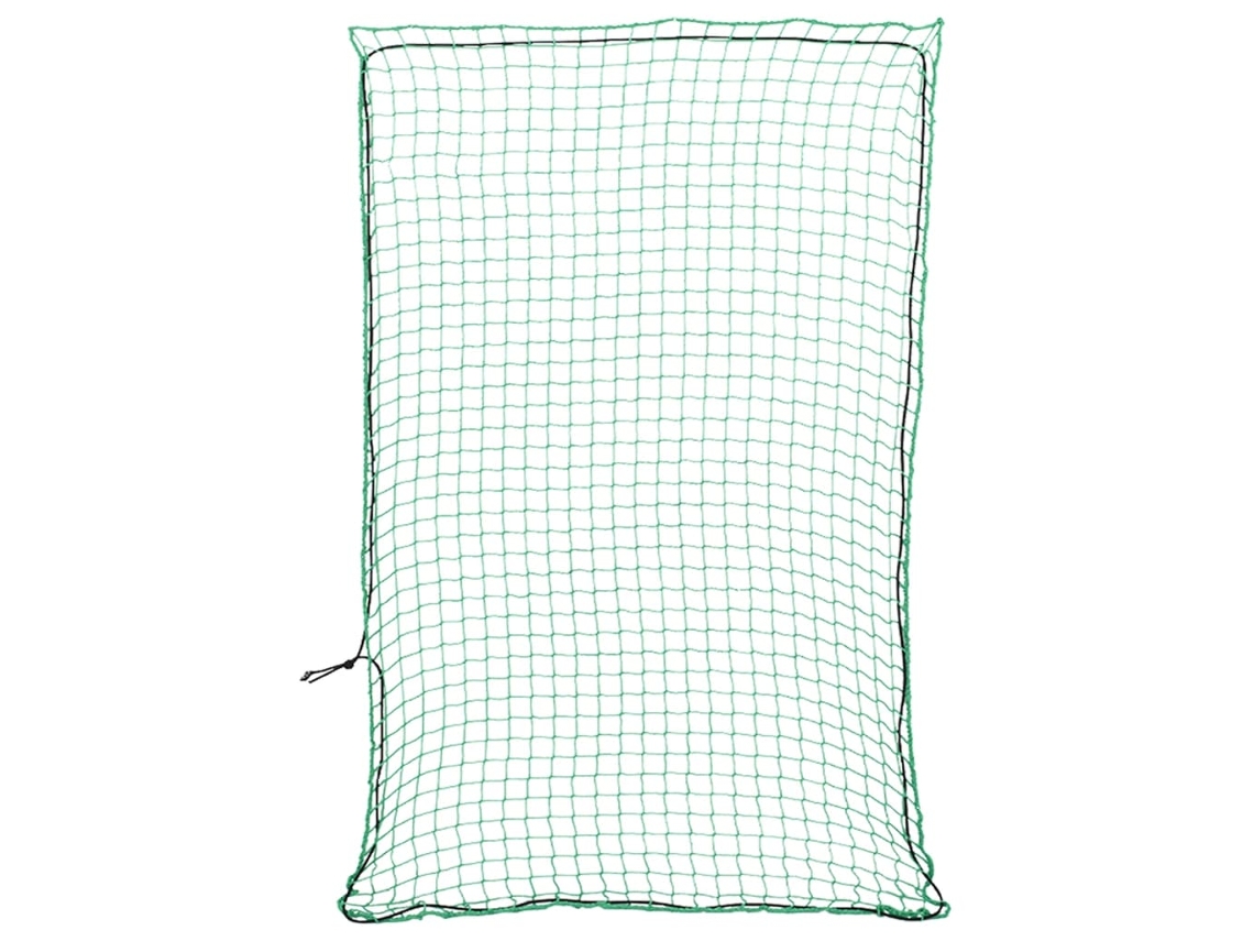 Vidaxl Rede Para Reboque Com Corda Elástica 3,5x2,5 M Pp Verde