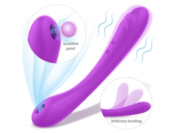 Vibrador De Massagem De Suco Multifrequncia 2 Em 1 Para Mulheres (roxo)
