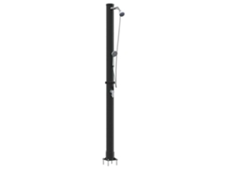Conjunto 1 Chuveiro Externo Vidaxl Preto Pvc (217 Cm)