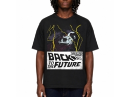 Rockinstone Back To The Future Movie In Space Black Adult T-shirt Size:xl