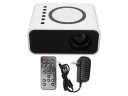 Mini Projetor Led Portátil Full Hd 1080p Para Cinema Em Casa, Compatível Com Ios, Android E Laptops, Branco, Com Plugue Americano.
