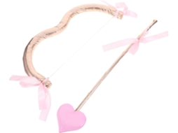 Mini Arco Leve Em Formato De Coração Com Flecha Do Cupido Em Ouro Rosa, Acessório Perfeito Para Cosplay.