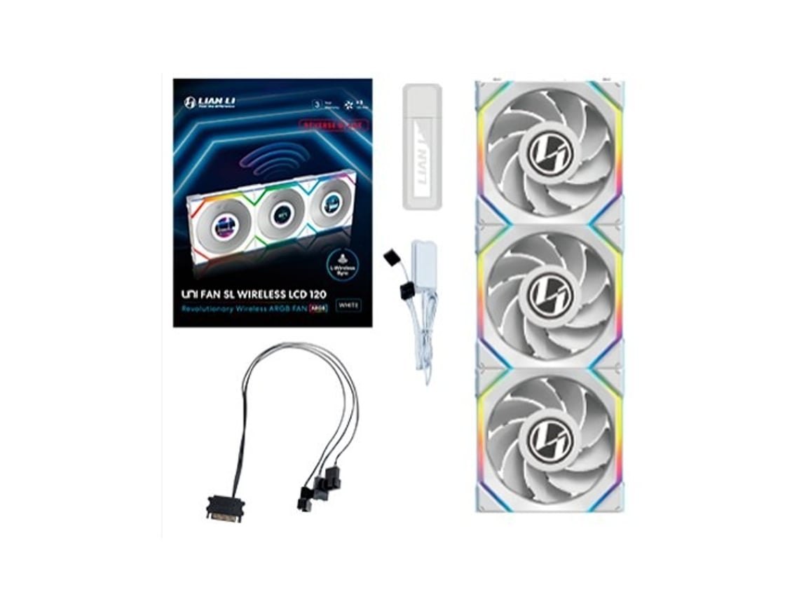 Ventilador 120x120 Lian Li Unifan Sl Wireless LCD Wh Rv